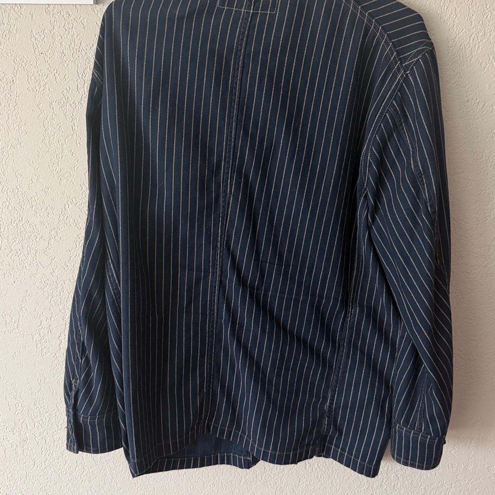 Ralph Lauren Double RL Navy Pinstripe Jacket - Picture 6 of 6